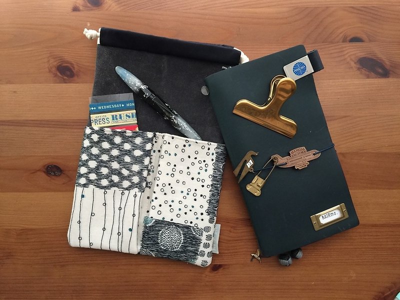 Hairmo Japanese Style Illustrator Pocket/Notepad Organizer (tn/hobo/MD/Diary) - Notebooks & Journals - Cotton & Hemp Gray