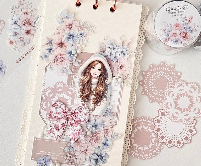 Shabby Blossom PET Tape ggaggong - Pinkoi 限時優惠活動