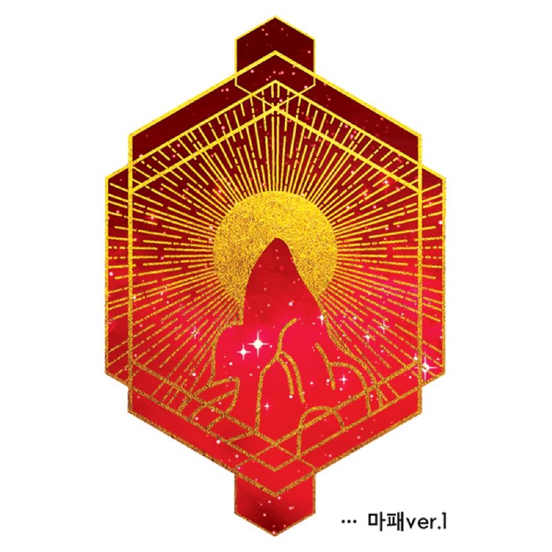 oriental gold-rimmed pattern 5types (blackraccoon) Vintage collage design paper - 貼紙 - 紙 多色