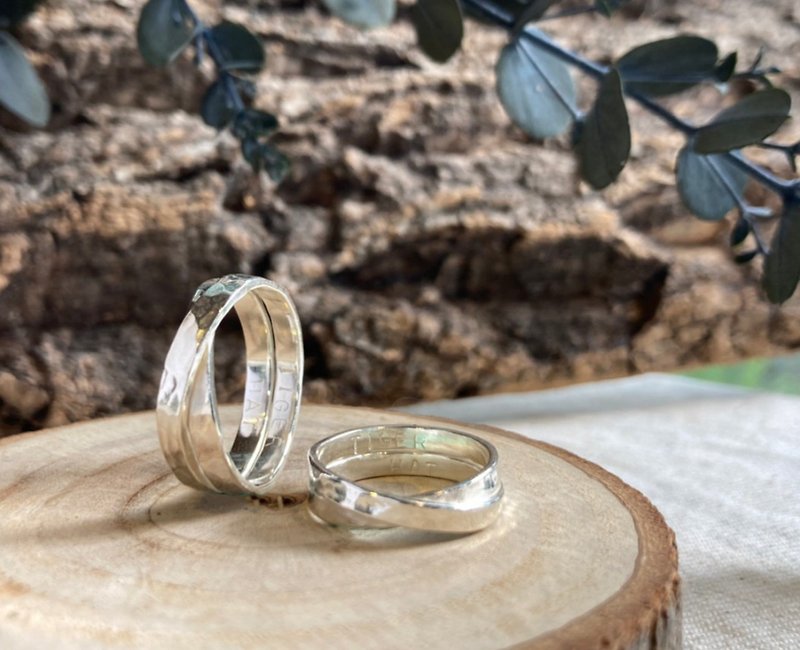 Infinity Water Ripple Silver - Couples' Rings - Sterling Silver Silver