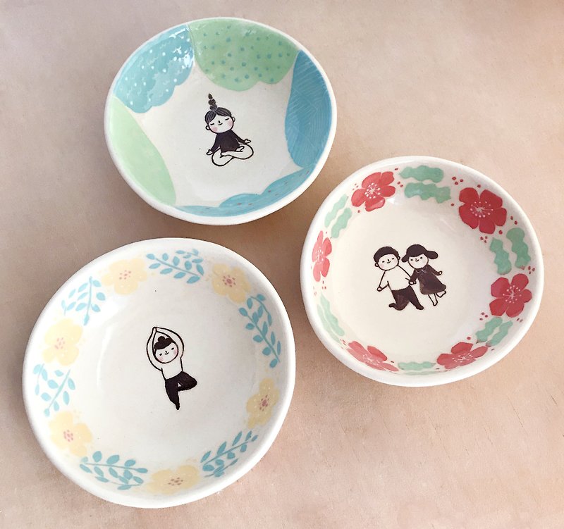 Customization_Ceramic Palette - Plates & Trays - Pottery Multicolor