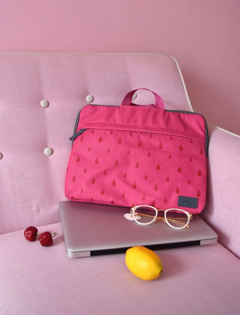 pink laptop sleeve 13"-15"macbook/laptop sleeve,laptop bag - เคสแท็บเล็ต - เส้นใยสังเคราะห์ สึชมพู