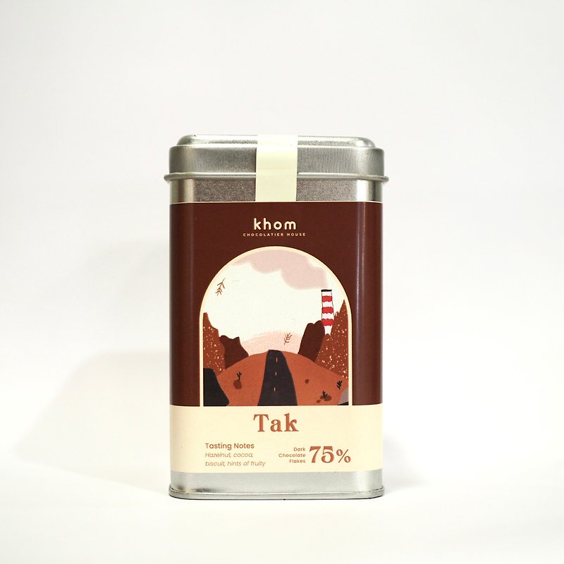 Thai chocolate flakes (can) - TAK ORIGIN - Chocolate - Fresh Ingredients Yellow