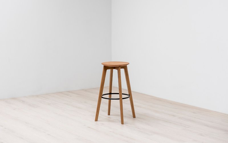 L21 high stool / white oak - Chairs & Sofas - Wood Brown