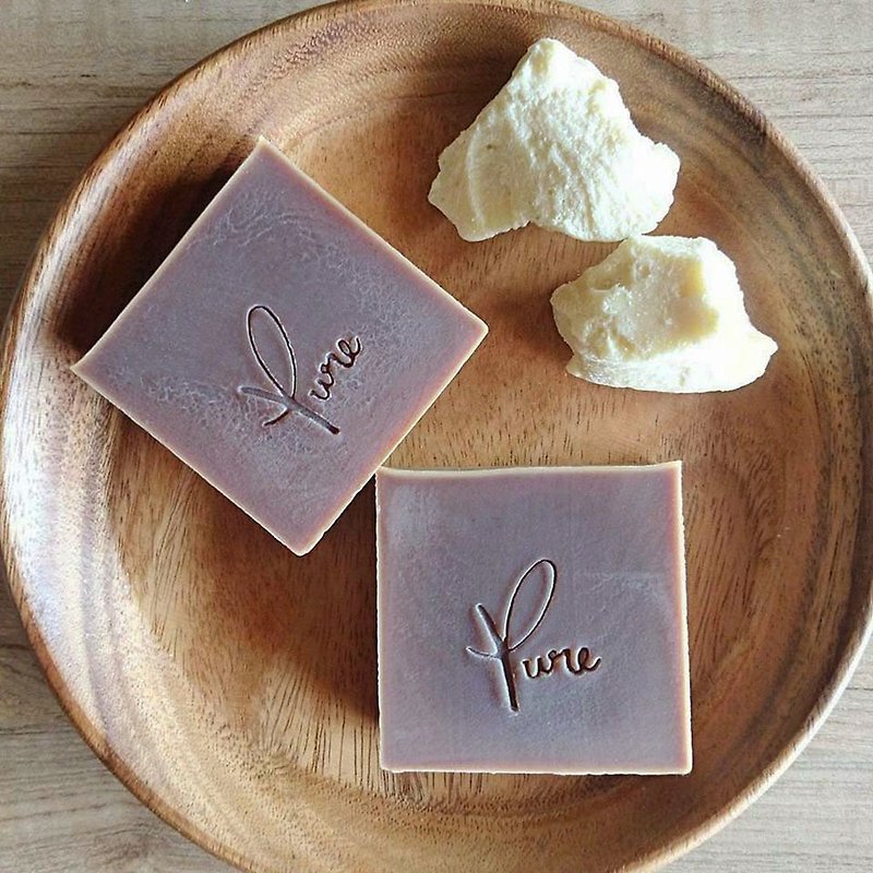 Pure Pure Handmade Soap - Cocoa Pure Soap (No Fragrance Series) - สบู่ - พืช/ดอกไม้ สีนำ้ตาล