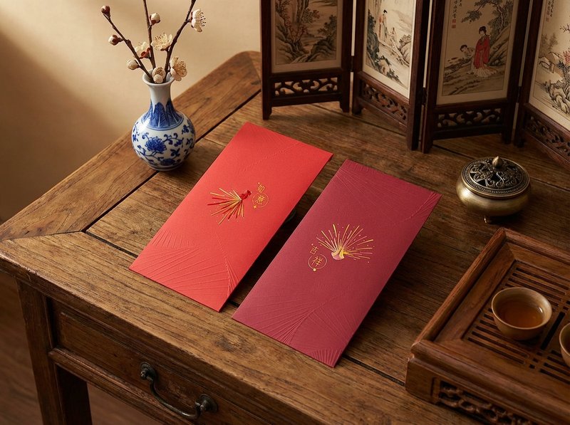 Ruyi Auspiciousness | Original Lai See Envelopes | Lai See Gallery - Chinese New Year - Paper Multicolor