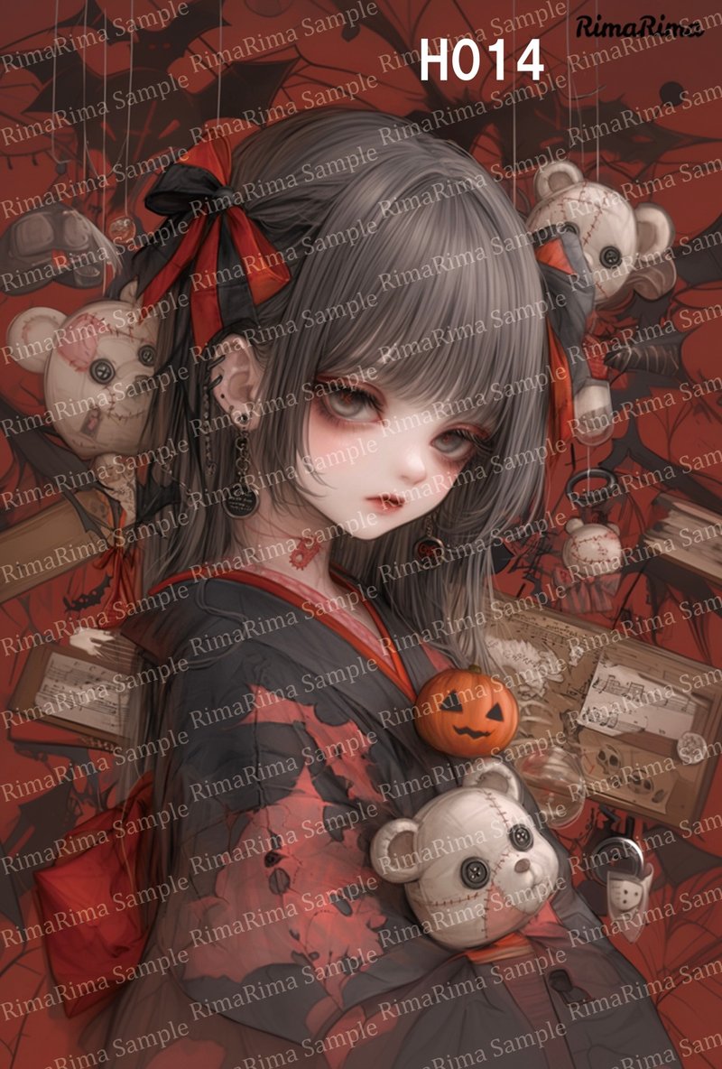 H014  オリジナルステッカー オリジナル人物ステッカー ステッカー シール りまりま  RimaRima - 貼紙 - 紙 