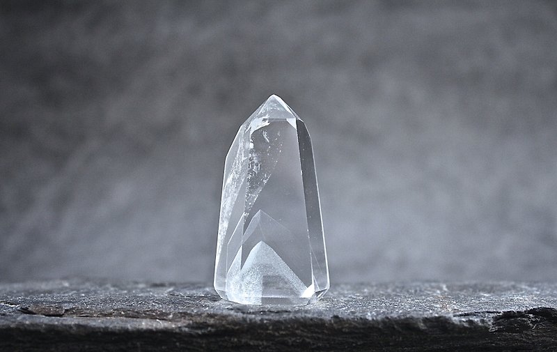石栽 SHIZAI-白幽靈水晶柱-含底座 - 裝飾/擺設  - 水晶 白色