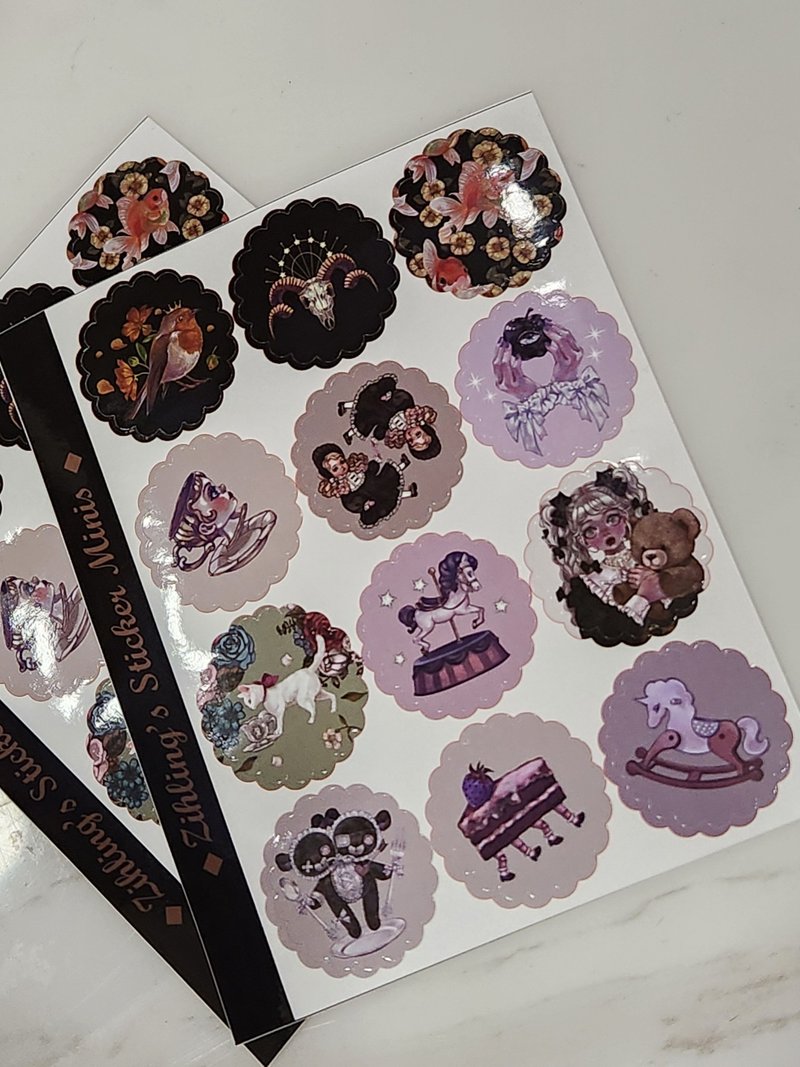 Zihling's Sticker Minis - 貼紙 - 紙 多色