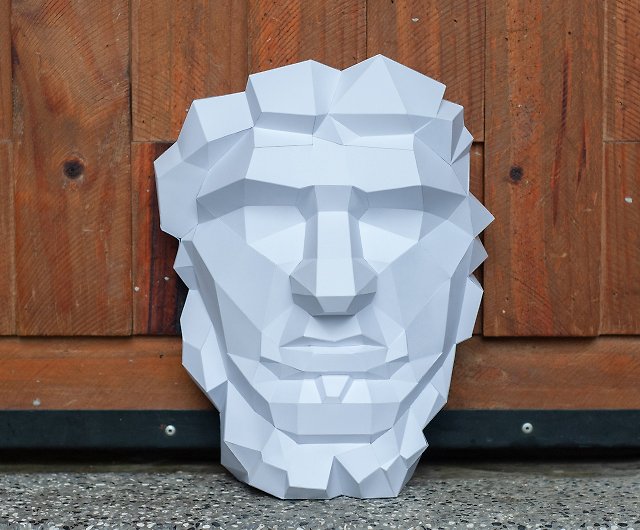 DIY手作り3Dペーパーモデル石膏像彫刻シリーズ-LuxiusLarge Angular