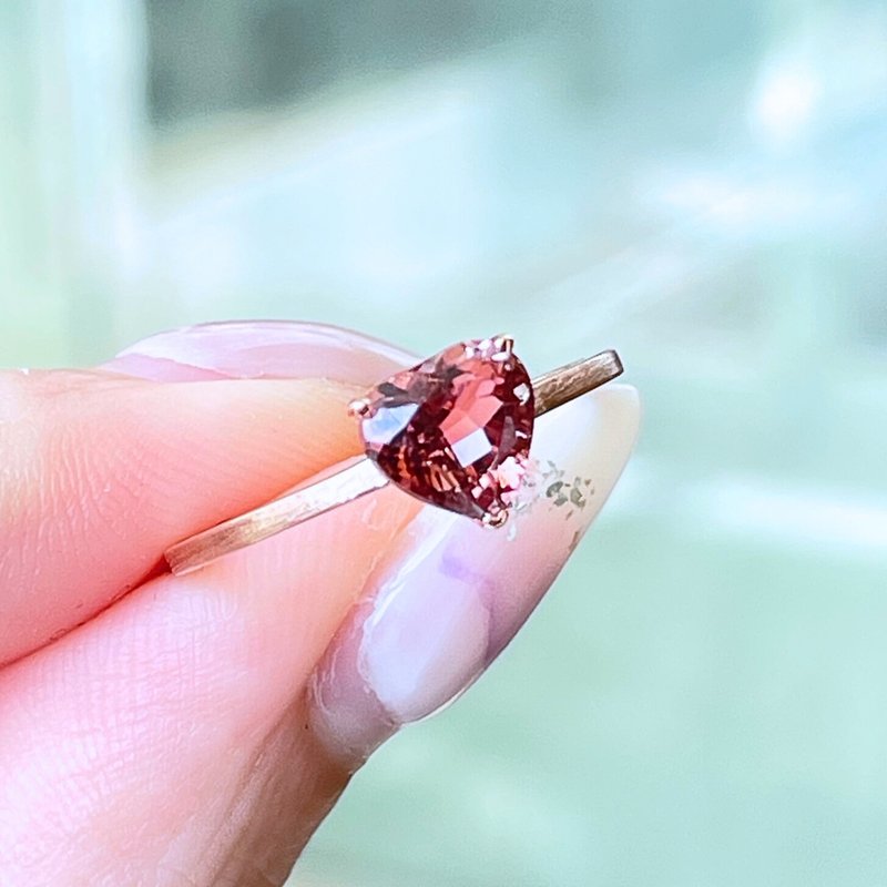 The Mono - 心型天然玫瑰粉紅碧璽 (1.08ct ) 18k玫瑰金戒指 - 戒指 - 貴金屬 