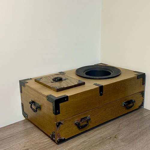 昭和の古い木製喫煙具箱灰皿 - ショップ sun-river-shop 収納用品 - Pinkoi