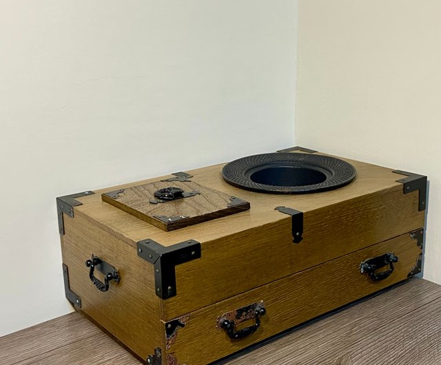 遺品整理◼️蔵のから謎の特大な灰盤？灰皿でしょうか？ 名あり、箱