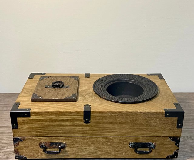 昭和の古い木製喫煙具箱灰皿 - ショップ sun-river-shop 収納用品 - Pinkoi