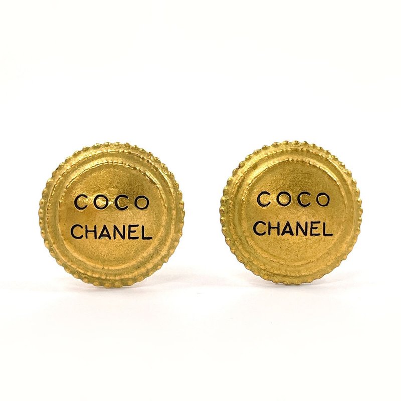 【日本直送 中古美品】シャネル CHANEL イヤリング ロゴ ヴィンテージ GP ゴールド 94 A アクセサリー 希少 - 耳環/耳夾/耳骨夾 - 其他材質 金色