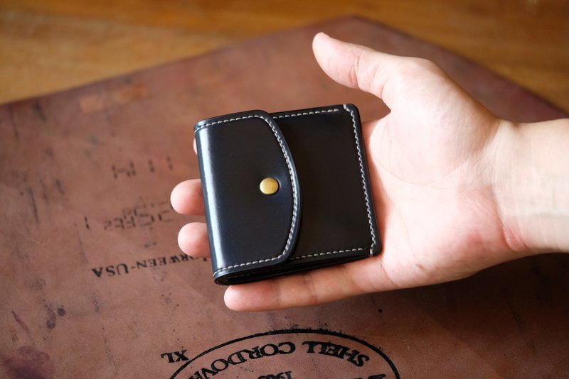 MILDY HANDS 零錢包 COIN Purse 馬臀皮 Horween shell cordovan - 零錢包/小錢包 - 真皮 紅色