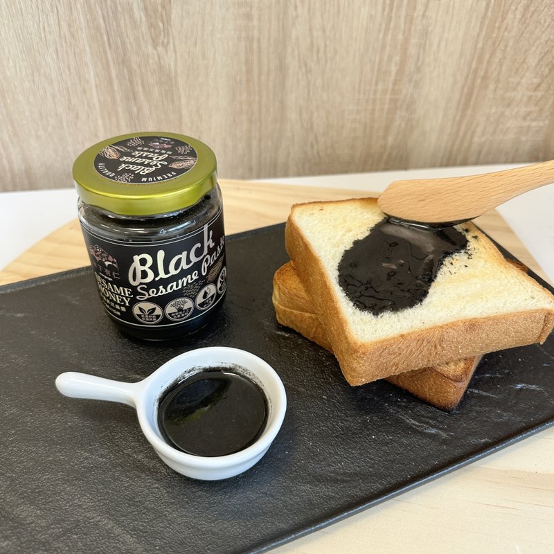 Honey black sesame paste 240g - Jams & Spreads - Glass 