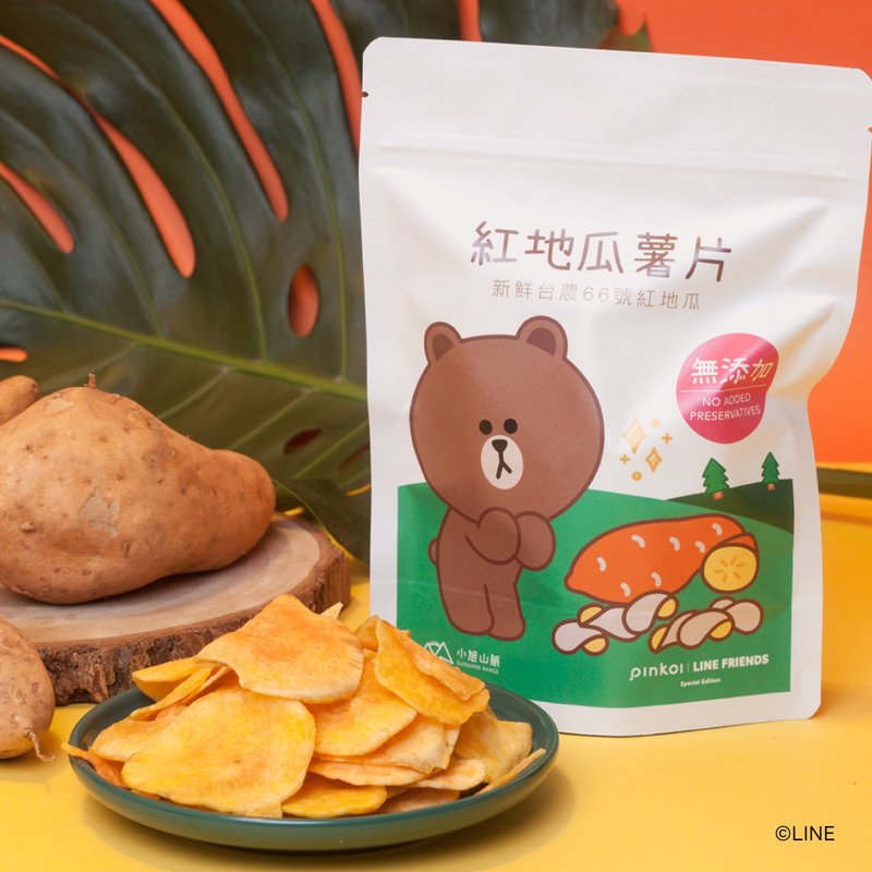 熊大紅地瓜薯片・Pinkoi | LINE FRIENDS Special Edition - 零食/點心 - 其他材質 橘色
