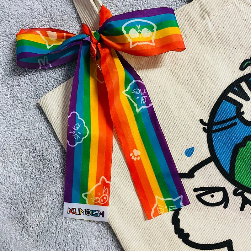 Rainbow cloth strip│rainbow│Kumoism - Scarves - Silk Multicolor