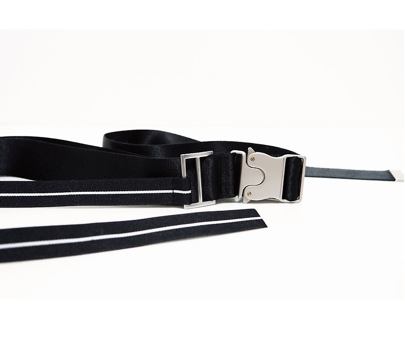 KAKY BELT 02-Webbing Belt - Belts - Polyester Black