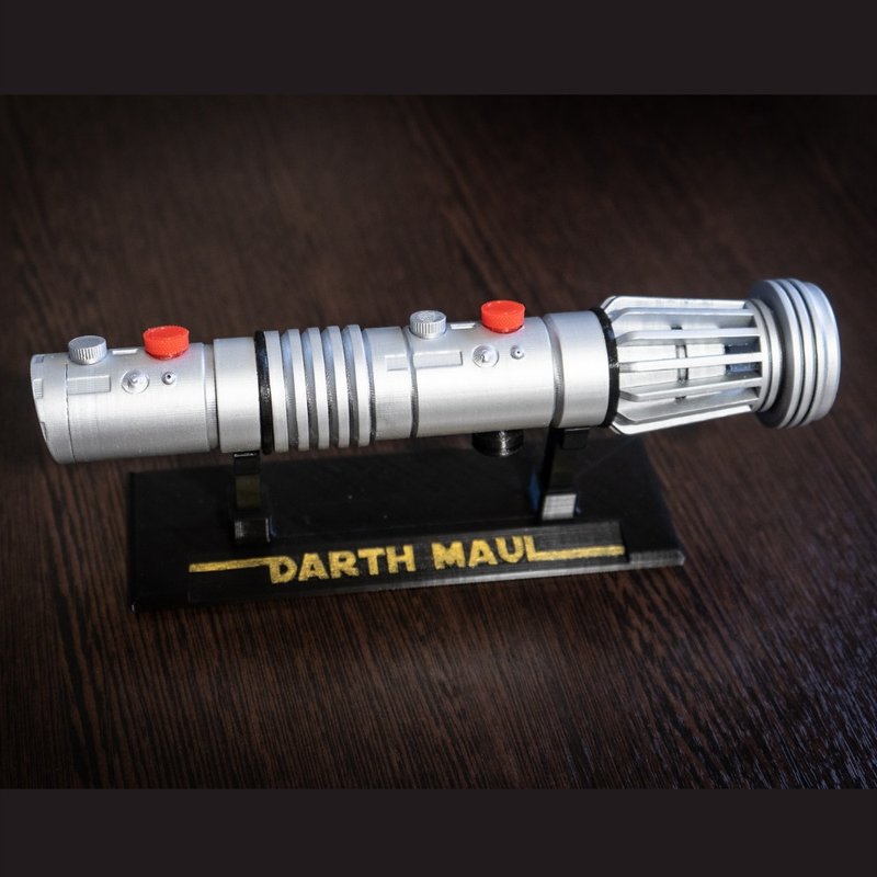 Darth Maul Singlebladed Lightsaber | Star Wars Prop | Darth Maul Cosplay - 擺飾/家飾品 - 塑膠 銀色