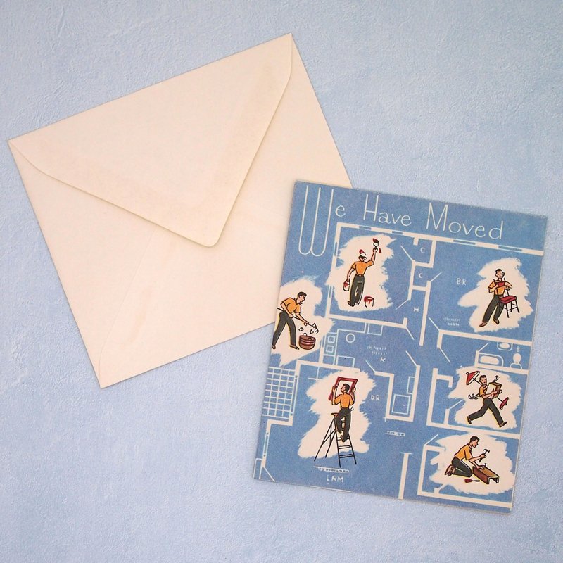 Mini message card - การ์ด/โปสการ์ด - กระดาษ สีน้ำเงิน