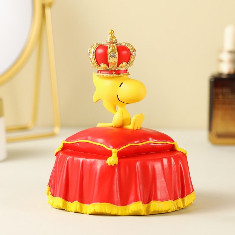 Snoopy Woodstock Crown Music Box - ของวางตกแต่ง - แก้ว 