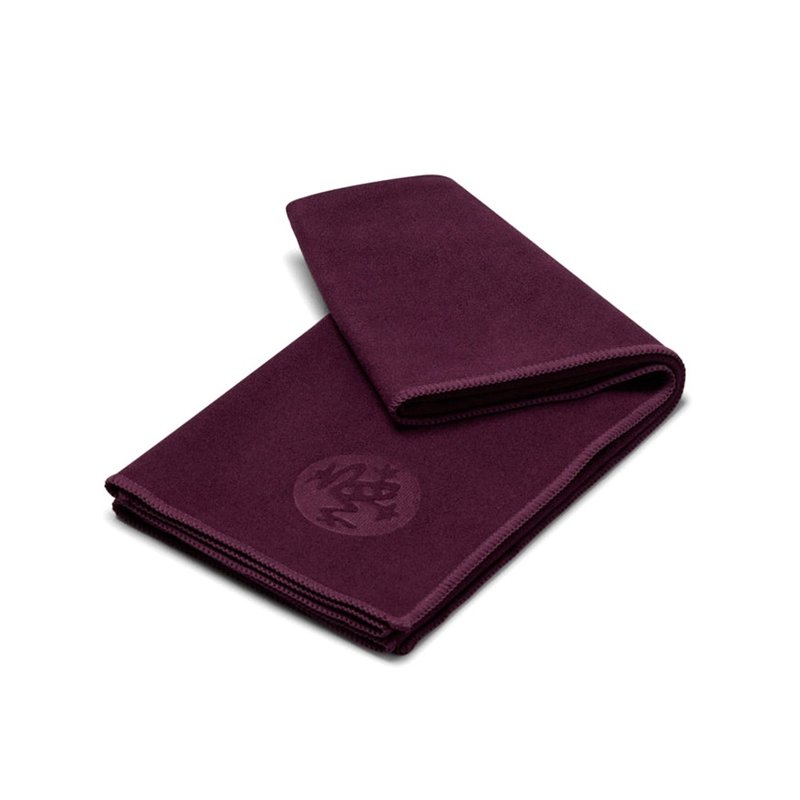 【Manduka】eQua Hand Towel 瑜珈手巾 - Acai - 運動配件 - 聚酯纖維 紫色