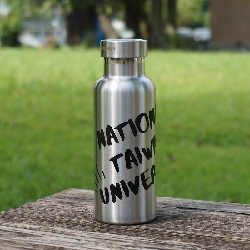 NTU不鏽鋼全鋼蓋運動保溫瓶-髮絲銀 - 水壺/水瓶 - 其他金屬 灰色