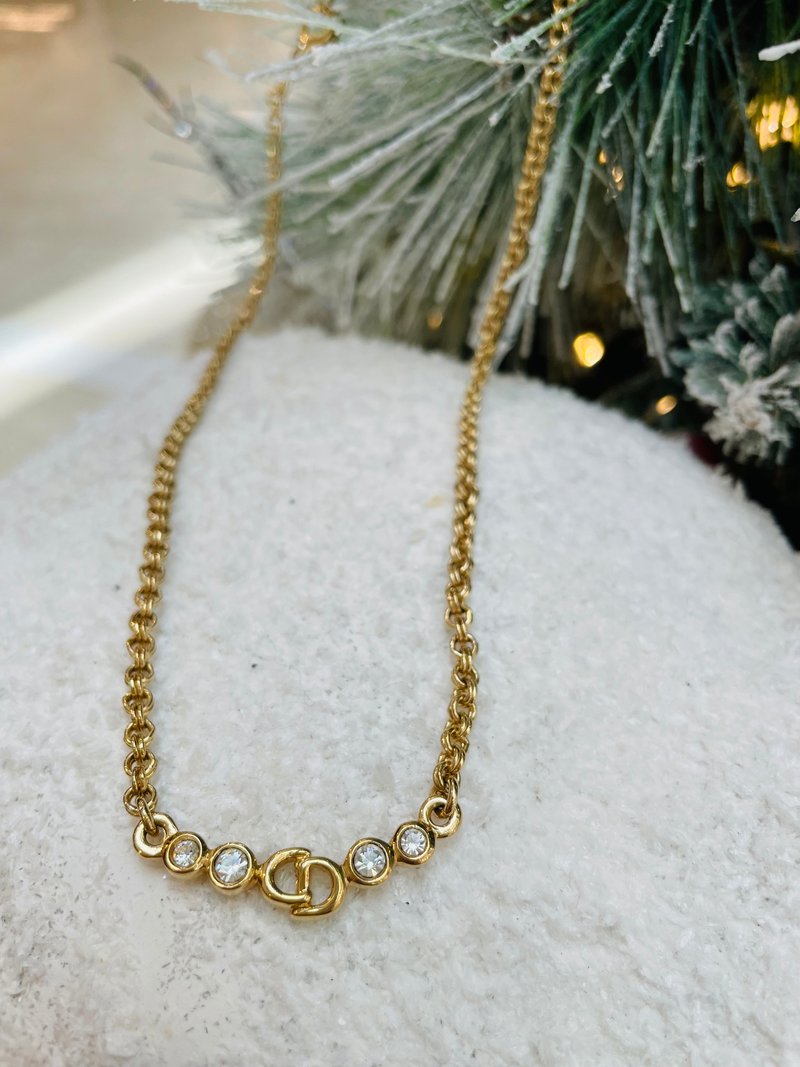 DiorCD閃石中古項鍊 - 項鍊 - 其他金屬 金色