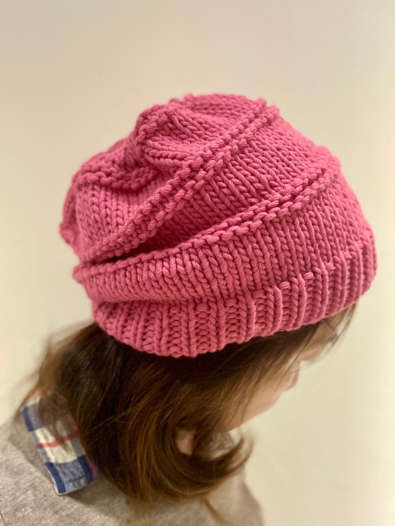Styling knitted beanie hat - หมวก - ขนแกะ หลากหลายสี