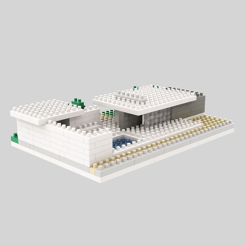 Archbrick Barcelona German Pavilion Micro Building Blocks（Ludwig Mies van der Rohe） - 人形・フィギュア - プラスチック 