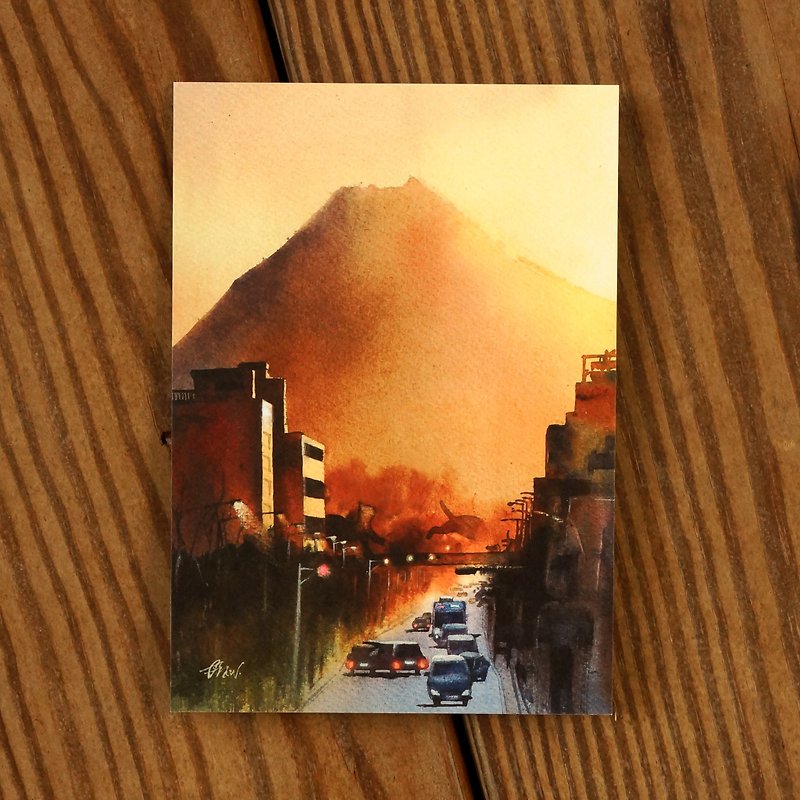 Painting Crazy Scene Series Postcard - Fujitsu - Cards & Postcards - Paper Orange