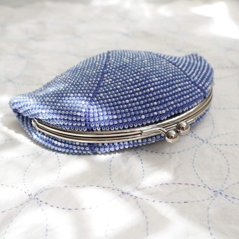 Ba-ba handmade Seedbeads crochet pouch No.1771 - 錢包/皮夾/長短夾 - 其他材質 紫色