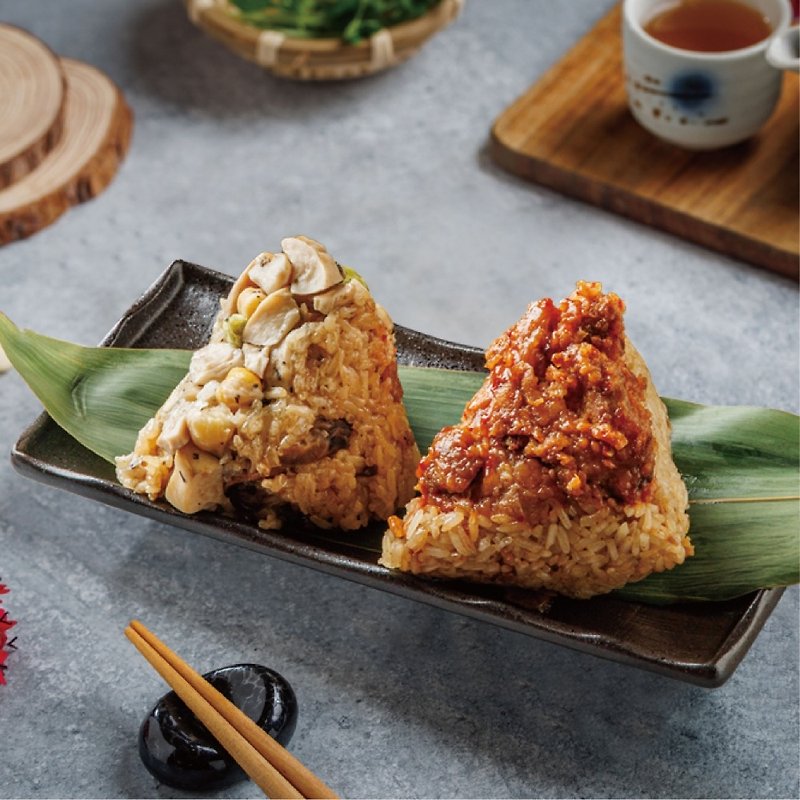 [Peng Yuan] Private Meat Zongzi Gift Box (4 pieces) X6 boxes - Grains & Rice - Other Materials Green