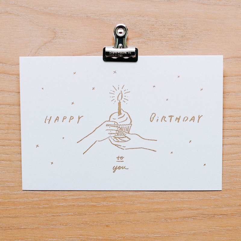 WHOSMING postcard-birthday card - Cards & Postcards - Paper White