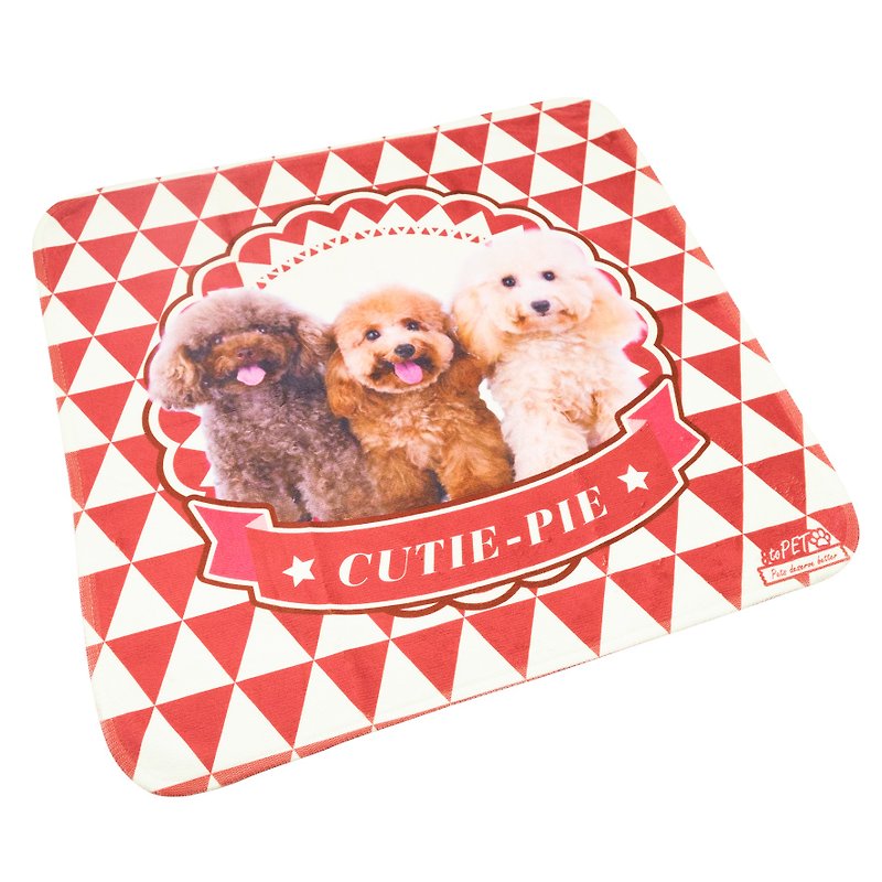 【 :toPET客製化】寵物毛巾 (雙面印刷50X50cm) - 寵物美容/清潔 - 其他材質 多色