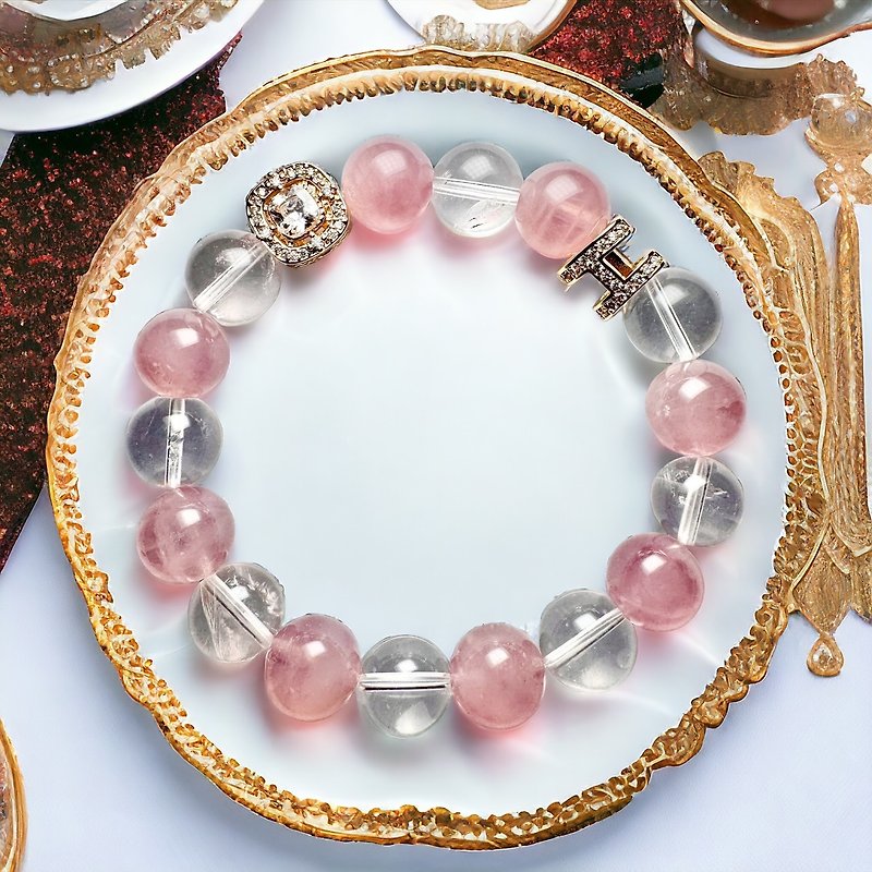 Adorably mature pink exudes cuteness - the Princess Bracelet - Bracelets - Stone 