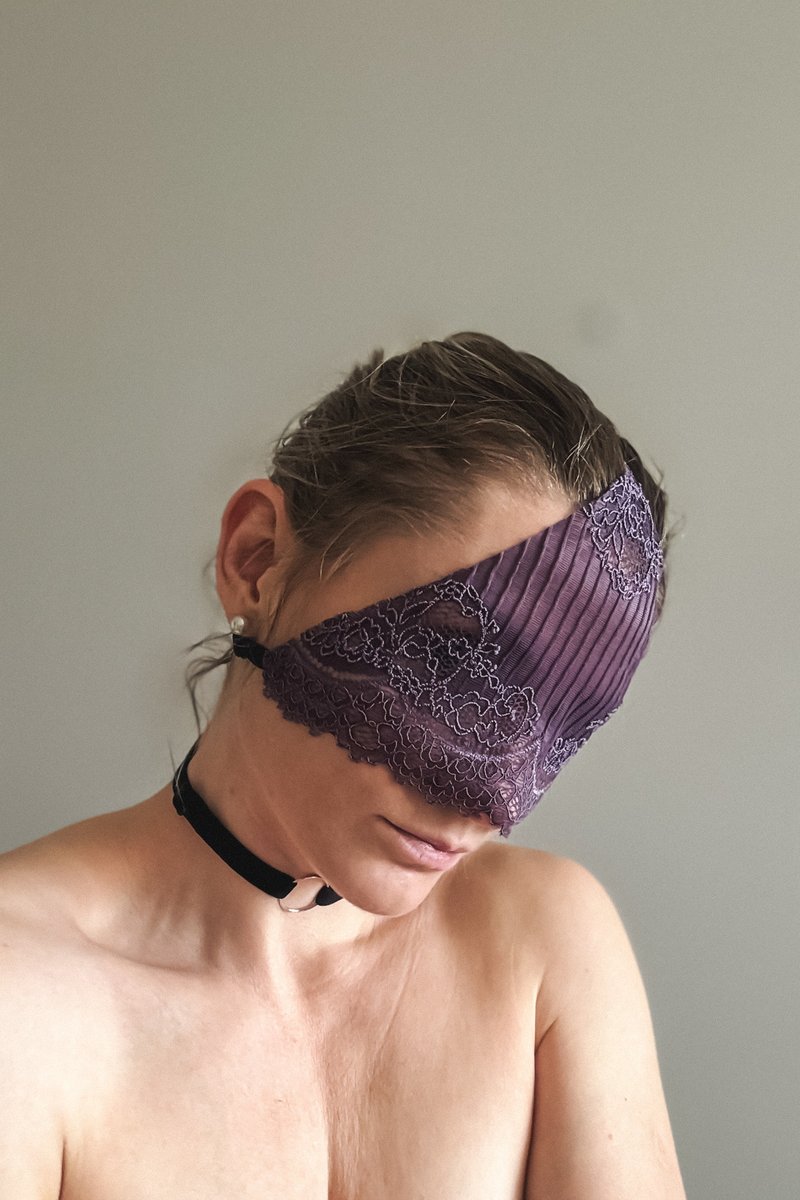 Lace sexy mask - Fetish Blindfold mask - Sexy Eye mask - Eye Masks - Acrylic Pink