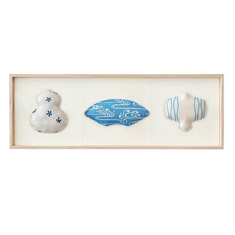 Washi Wall Decoration-3 kinds of Fukura,Cool Pattern of Gourd, Fan, Hammer - ตกแต่งผนัง - กระดาษ 