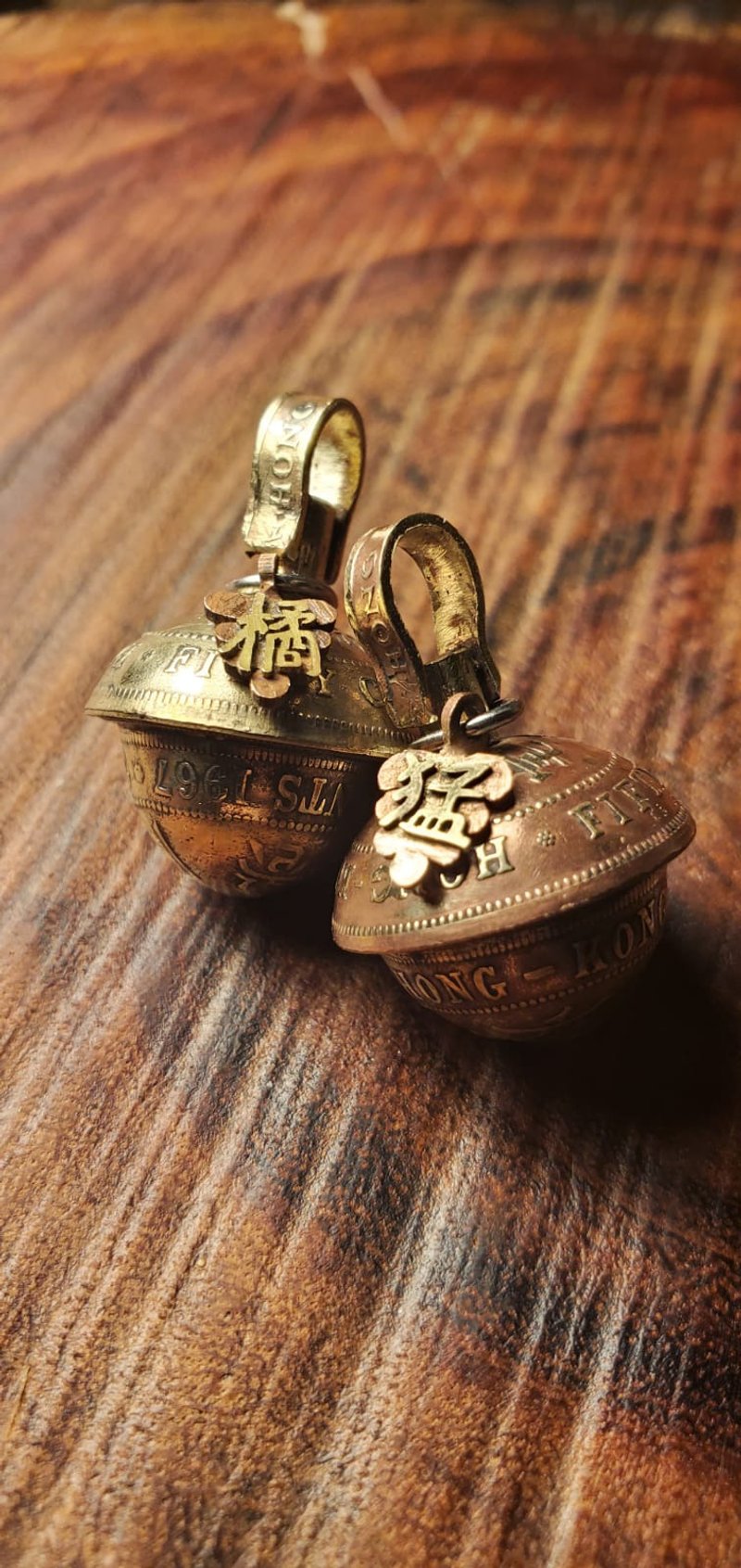 硬幣改造吊墜 (橡子) - 吊飾/掛飾 - 其他金屬 金色