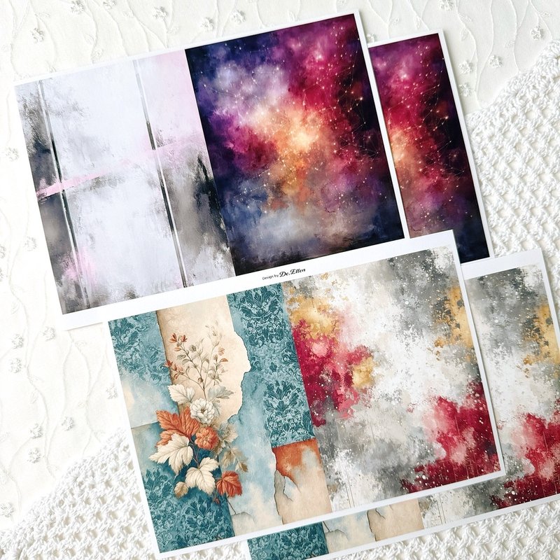 Z594 - a variety of background - 貼紙 - 紙 