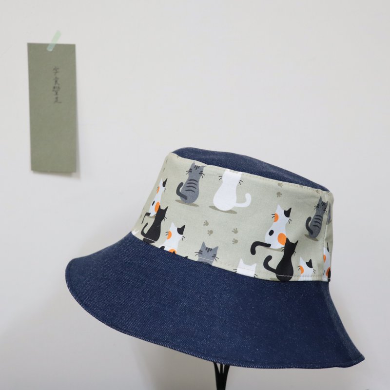 This is the back of the cat - Hats & Caps - Cotton & Hemp Khaki