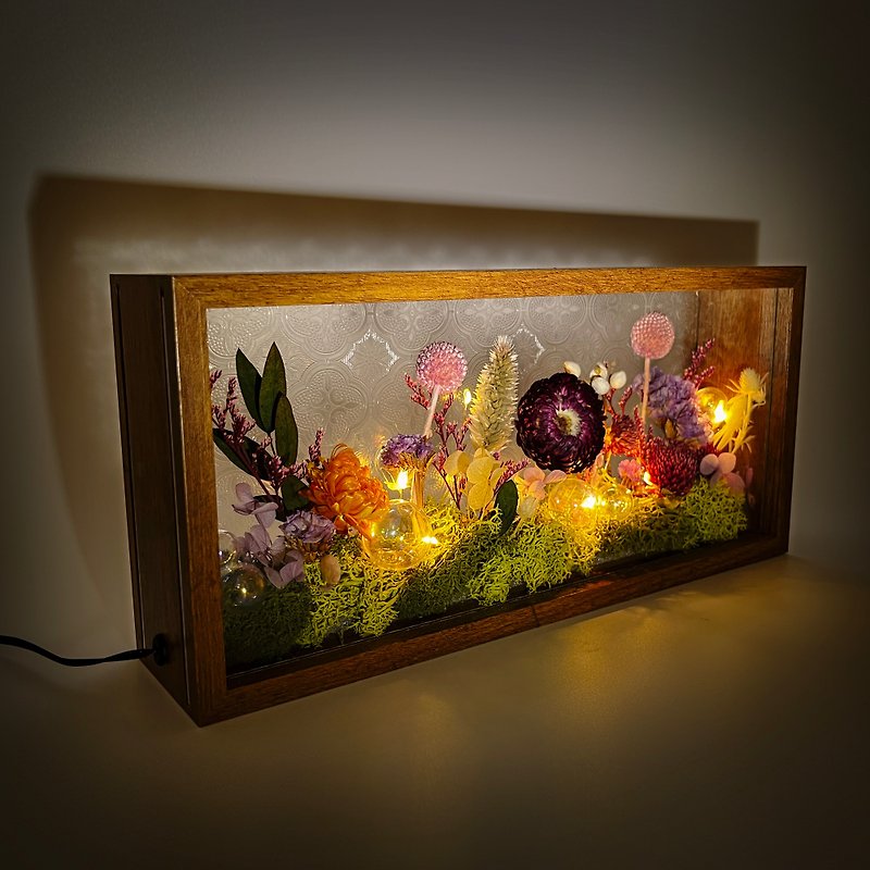 Enchanted Oasis LED Flower Frame Nightlight - Lighting - Plants & Flowers Purple