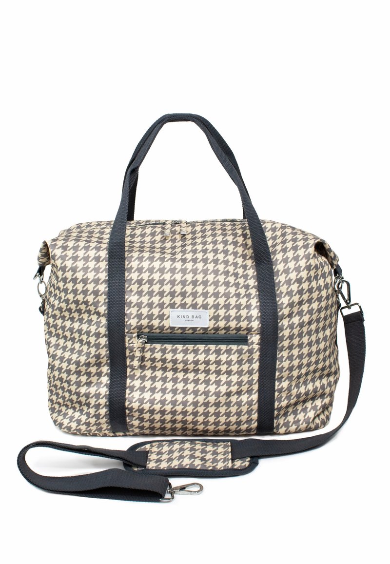 British Kind Bag-eco-friendly weekend bag-houndstooth pattern - Luggage & Luggage Covers - Eco-Friendly Materials Khaki