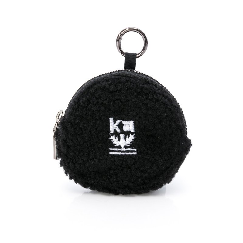 [Kim Anderson] Polka Plush Coin Purse - Classic Black - Wallets - Nylon Black