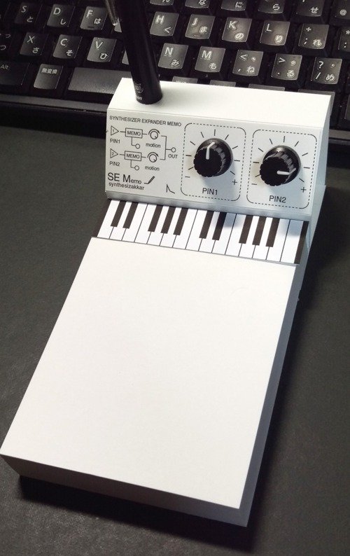 Shops Memo Synthesizertype!MemoPad,MemoS-20A(Aluminum)Memo＆Penstand＆Pushpin!