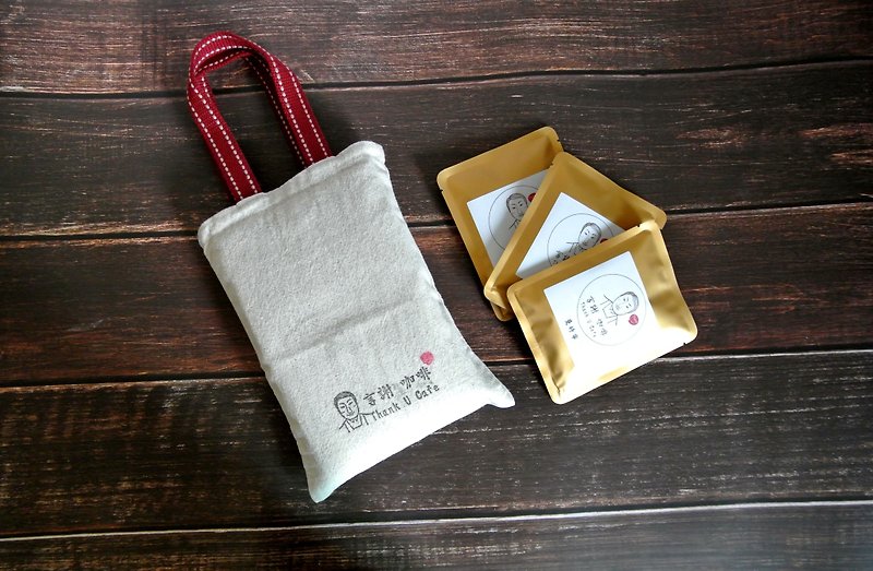 Yeja Xuefei 10 pack sun-dried filter hanging ear coffee bag green cup bag packaging - กาแฟ - อาหารสด 