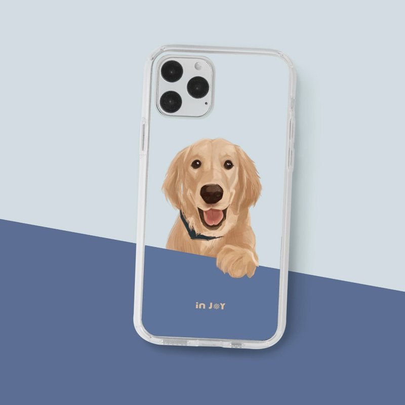 Golden Retriever, iPhone case for 15,14,13,12,11,SE3  case - เคส/ซองมือถือ - พลาสติก สีใส