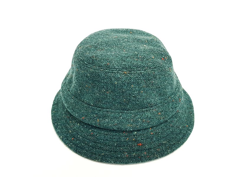 英式圓盤紳士帽-經典古著(彩點紗綠) #限量#秋冬#禮物 - 帽子 - 其他材質 綠色